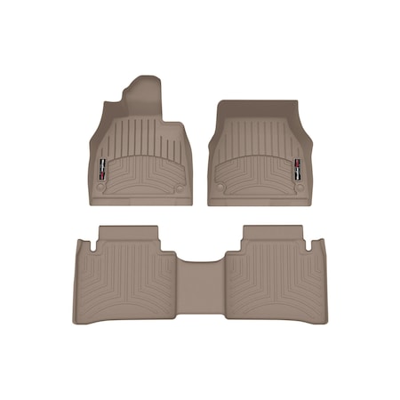 Weathertech Tan, Front and Rear Floorliners 451709-1-2