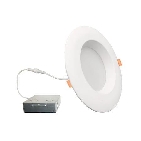 Bulbrite LED 6" Round Recessed Downlight Fixture, Metal Jbox, 75W Equivalent, 5 CCT, 27/30/35/40/50K 773302