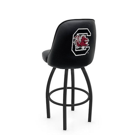 Holland Bar Stool Co Logo Grizzly South Carolina 25 in. Swivel Counter Stool with Black Wrinkle Finish L048