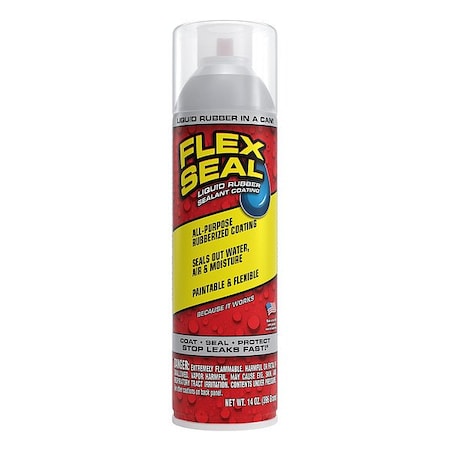 Flex Seal Aerosol Rubber Sealant, Clear, 14 oz. FSCL20