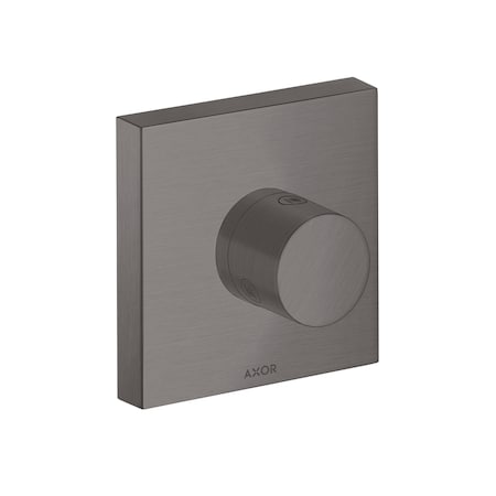 Axor ShowerSolutions Diverter Trim Trio/Quattro 5" x 5" in Brushed Black Chrome 10932341