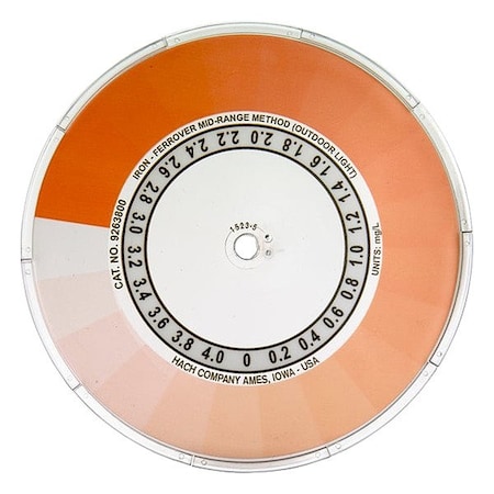 Hach Color Disc, 1/4 in H 9263800