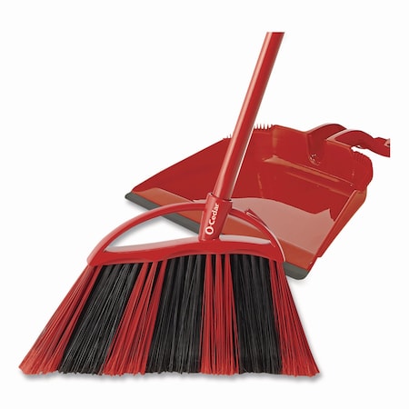 O-Cedar One Sweep Broom with Dustpan, 53.88in Handle, Red/Black/Gray 175073EA