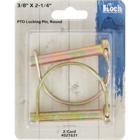 Koch Filter 3/8'' x 2-1/4'' Round Loop Lock Pin, 2PK 4021631