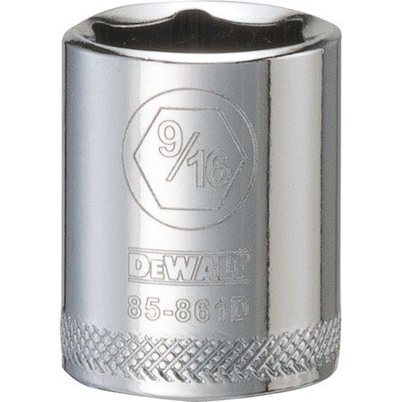 Dewalt Socket 6 Pt, 1/4in Drive, 9/16in SAE DWMT85861OSP