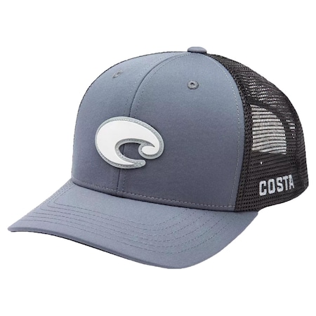 Costa Poly Performance Trucker Hat Gray One Size Fits All FQS900226-25RU
