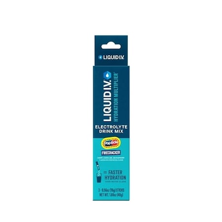 Liquid I.V. Popsicle Firecracker Hydration Multiplier Electrolyte Drink Mix, 1.69 Ounce, 48PK LVM-0312