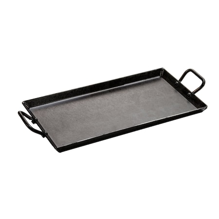Lodge 18 x 10 Inch Seasoned Carbon Steel Griddle, 2PK CRSGR18