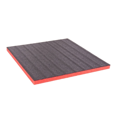 5S Supplies Black and Red 24in x 24in Tool Box Layered Foam Inserts. Perfect for Kaizen Projects - (30MM). ECONO-2X2-BLACK/RED-30MM