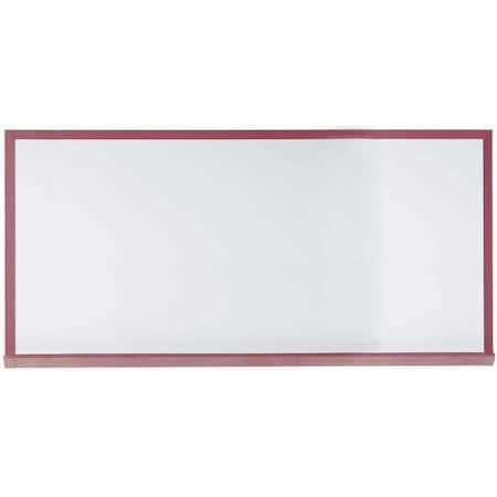 Aarco Architectural High Performance White Porcelain Markerboard w/ Wood Grained Aluminum Trim 420WD4896