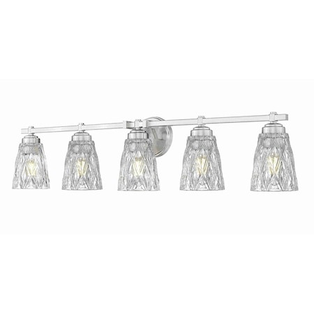 Z-Lite Andree Brushed Nickel 5 Light Vanity 1960-5V-BN