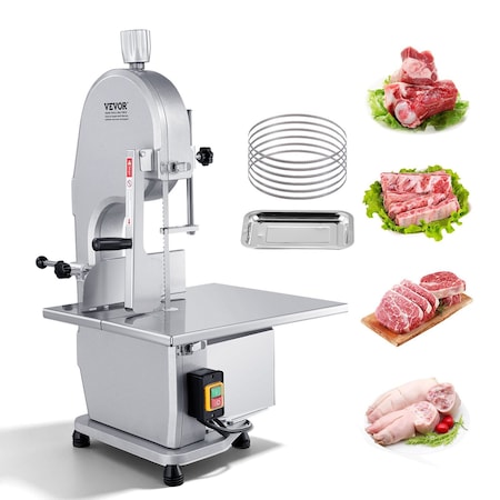 Vevor 1800W Commercial Electric Meat Bandsaw Stainless Steel Bone Sawing Machine BS-250