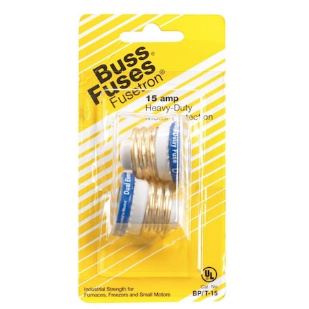 Eaton Bussmann Bussmann 15 amps T-Type Plug, 5PK BP/T-15