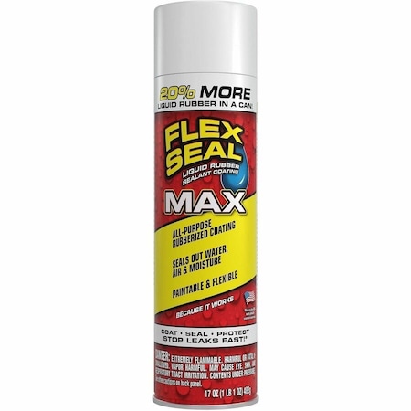 Flex Seal Flex Seal MAX, 17 oz Spray, White FSMAXWHT24