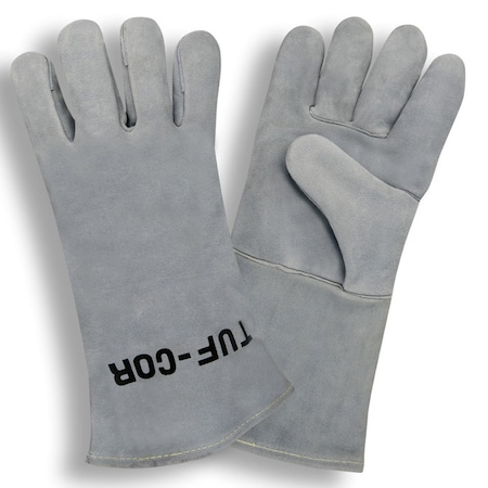 Cordova Glove, Cowhide, Gray, XL, PK12 7650