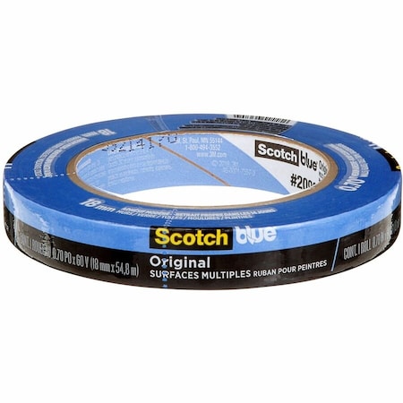 Scotch 2090 Masking Tape, Blue, 0.70" W, 60 yd L, 2090 2090-18NC