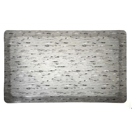 Rhino Mats Antifatigue Mat, 8 ft L x 3 ft W, 7/8 in Thickness, Vinyl, Gray TT-3696G-78