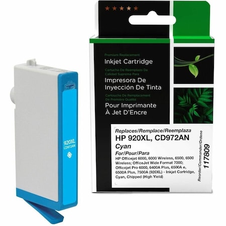 Clover Imaging Group Imaging Remanufactured High Yield Cyan Ink Cartridge 117809