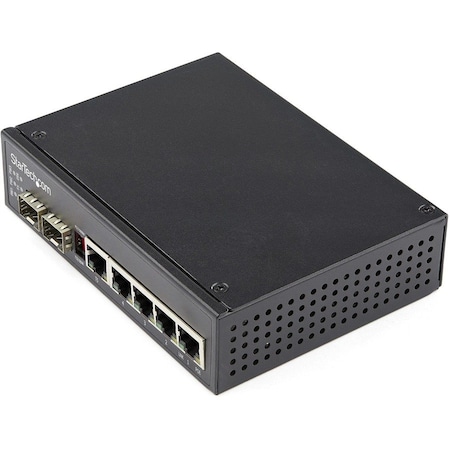 Startech.Com INDUSTRIAL 6 PORT GIGABIT ETHERNET SWITCH - UP TO 30W PER 4 POE PORTS - 75C TO - IES1G52UPDIN