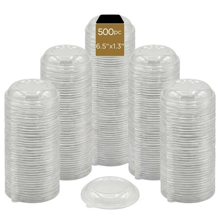 Eco Harmony Products Lid, PET, for Bagasse Bowls, 6.3", 500PK 804575
