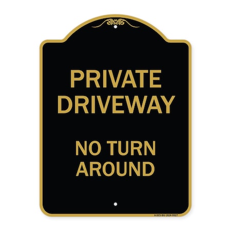 Signmission Black & Gold, 18 Inch x 24 Inch, Heavy Gauge Aluminum A-DES-BG-1824-9927