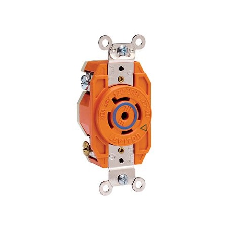 Leviton Industrial Grade Receptacle 20 Amp, 120/208 Volt 3PY 2510-IG