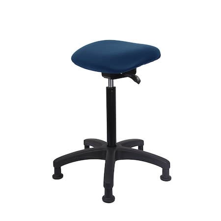 Blue Ridge Ergonomics Vinyl Sit-Stand - Standing Height with Stationary Glides in Bluebird Voyager Vinyl VSTSS-RG-NF-RG-2002