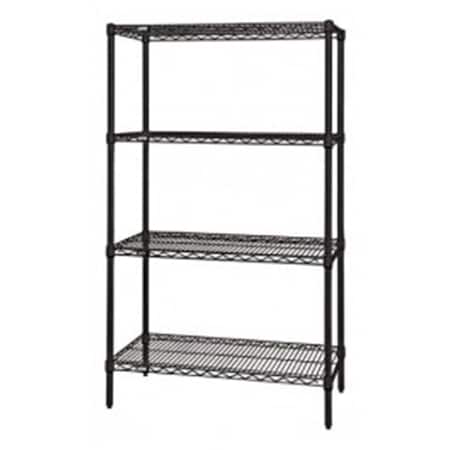 Betterbeds Black Wire shelving Unit - 24 x 60 x 63 in. BE1136681