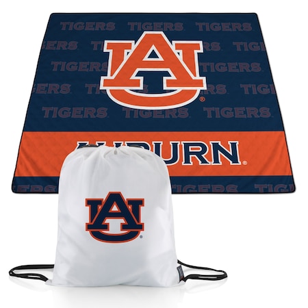 Picnic Time Family Of Brands NCAA Auburn Tigers Impresa Picnic Blanket - Lightweight Beach Blanket - Machine Washable 819-01-999-046-0