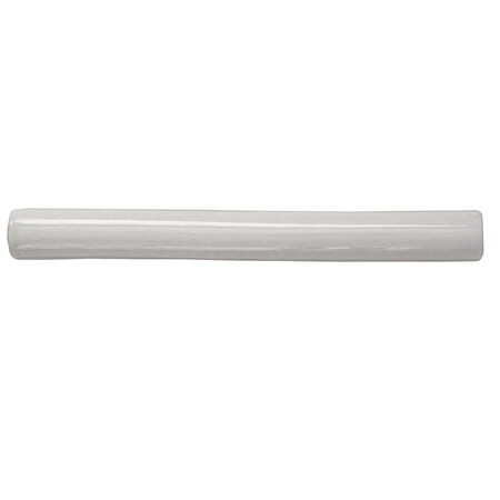Apollo Tile White 0.6 in x 6 in Ceramic Glossy Pencil Liner Tile Trim 0.25 sqft/case, 10PK APLCMC88P08A