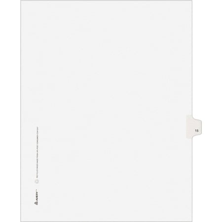 Avery Dividers, Index, Sidetab, 15 25PK AVE11925