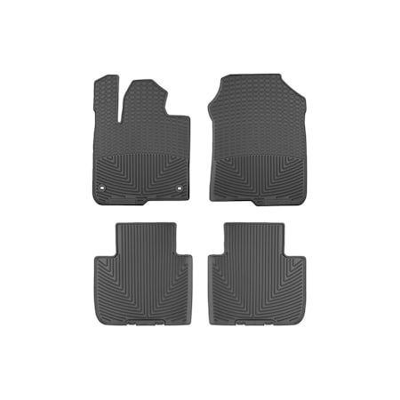 Weathertech Black, Front and Rear All Weather Floor Mats W627-W628