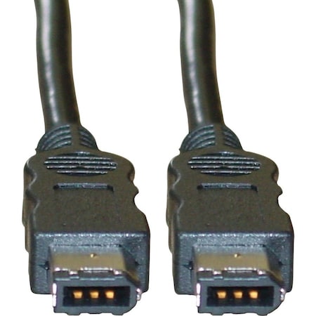 Cable Wholesale Firewire 400 6 Pin cable, IEEE-1394a, 15 foot 10E3-01115