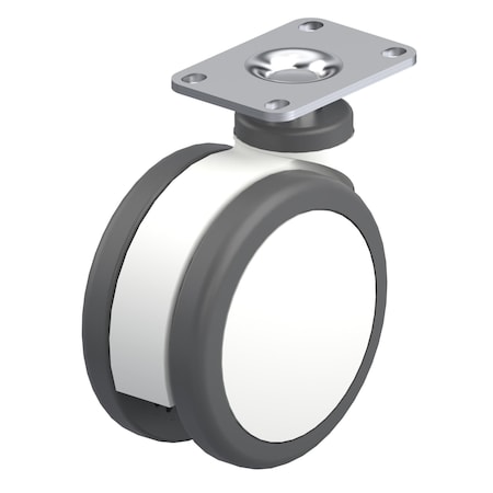 Pegasus Cstr, Twn Whl Polymr Plt Swvl, Urth, 165 lb P18S-UP75K-P