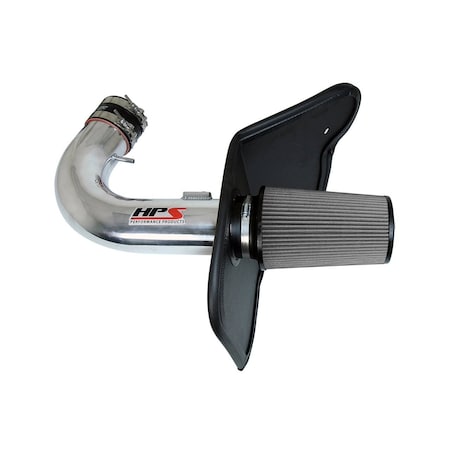 Hps Performance Air Intake Kit with Heat Shield, Polished,  827-607P