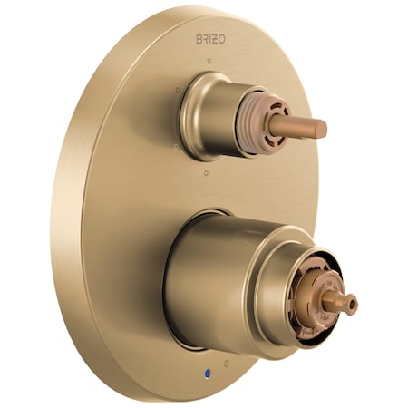 Brizo Odin: Pressure Balance Valve with Integrated 6-Function Diverter Trim - Less Handles T75P675-GLLHP