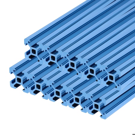 Powertec 10pcs 48in 2020 T-Slot Aluminum Extrusion Profile Linear Rail 20mm x 20mm, 10PK 74002