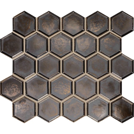 Daltile Artefino Jewel 2-1/2 in Framed Hexagon Mosaic 10.50 SQFT Per Carton, 10PK AR2121/2FRHEXST