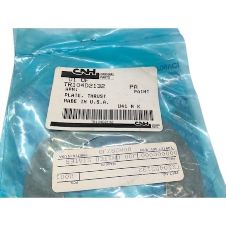 Cnh PLATE THRUST, CNH OEM TR104D2132 TR104D2132