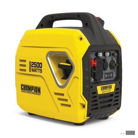 Champion Power Equipment Portable Generator, Gasoline, 1,850 W Rated, 2,500 W Surge, Recoil Start, 120V AC, 15.4 A 100889