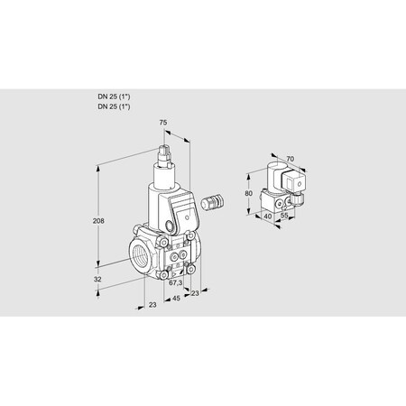 Honeywell Kromschroder VAS125R/LW KS88020068