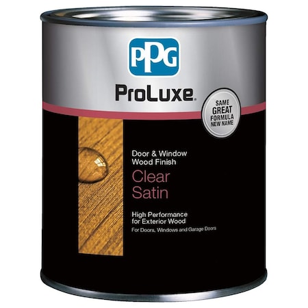 Door & Window Qt Clear Exterior High Performance Wood Finish, Clear Satin SIK48003