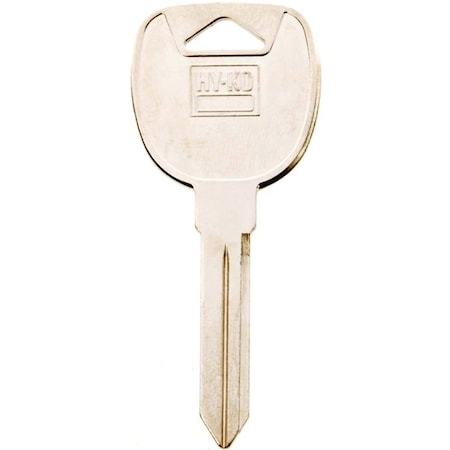 Hy-Ko Key Blank, Solid Brass, Nickel, For Automobile, Many General Motors Vehicles 11010B91