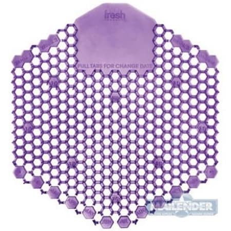 Fresh Products Wave 3D Urinal Screen, Lavender, 6PK 3WDS60LAV