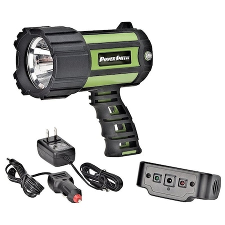 Powersmith PowerSmith PSL10700W Spot Light, 120 V, LED Lamp, Lithium-Ion Battery, Bright White Light PSL10700W