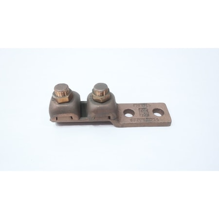 Burndy TWO HOLE MOUNTING HEAVY DUTY COPPER LUG CONNECTOR QQA40-2N