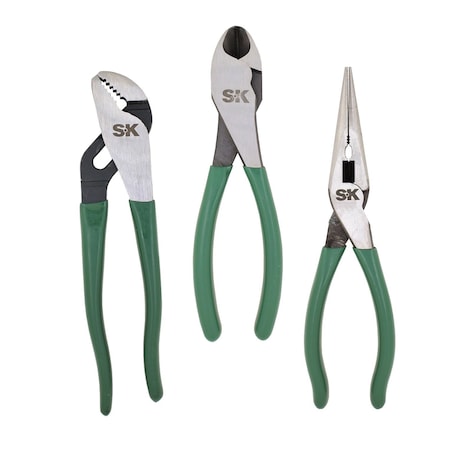Sk Professional Tools Pliers Set  Pump, 3 pc 17840
