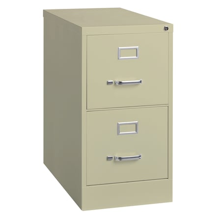 Hirsh 15" W 2 Drawer Vertical File Cabinet, Putty, Letter 14409