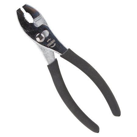Vulcan Slip Joint Plier, 8 in OAL, 1-1/4 in Jaw Opening, Black Handle, Non-Slip Handle, 1-1/4 in W Jaw JL-NP004