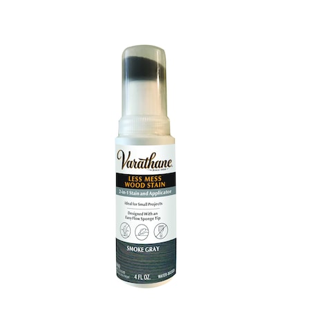 Varathane Less Mess Wood Stain, Smoke Gray, 4 oz Bottle 368033